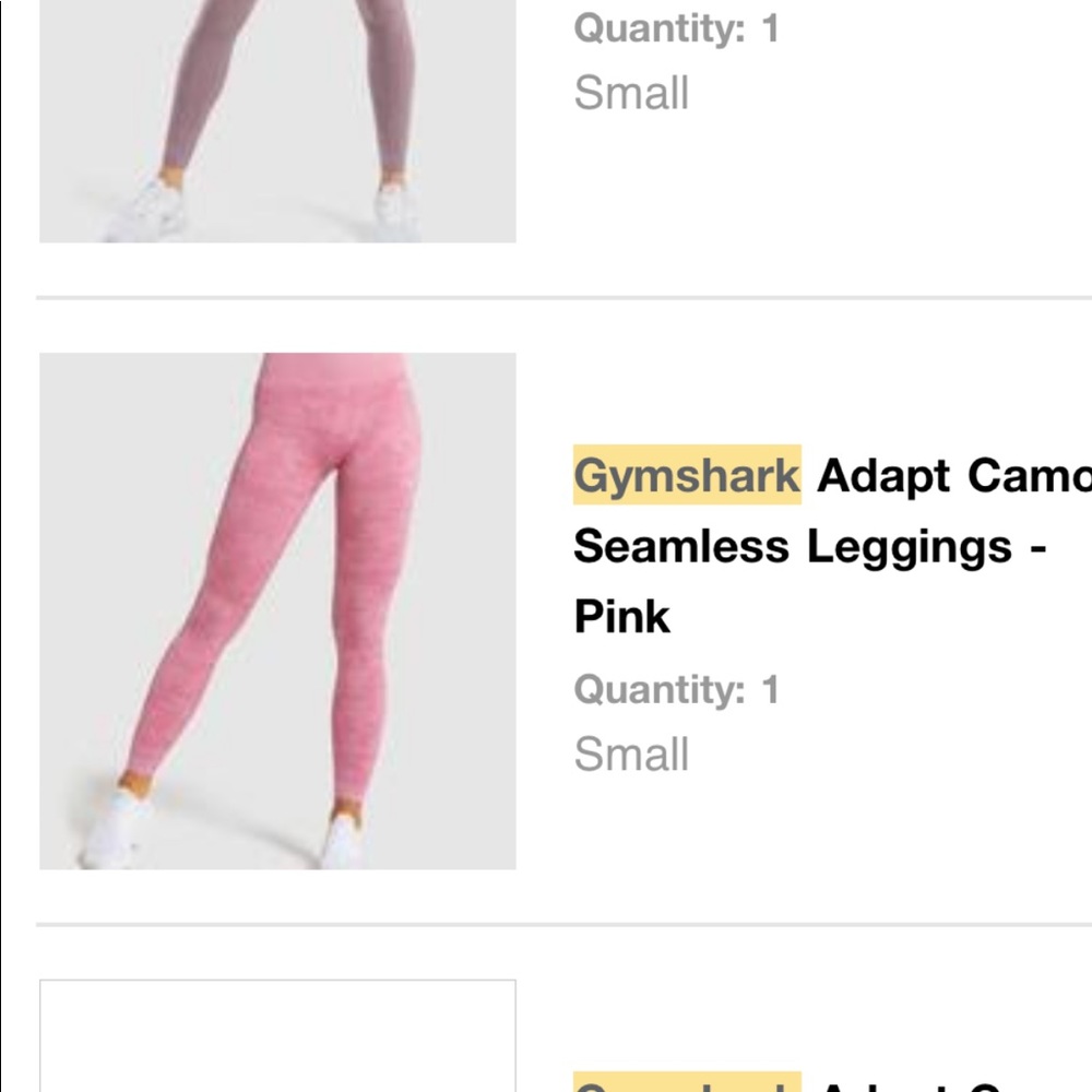 Gymshark Adapt Camo Seamless Pink Leggings